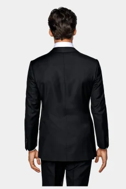 SUITSUPPLY Lazio Anzugsakko Schwarz-Männlich Anzugsakkos