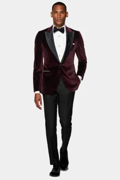 SUITSUPPLY Lazio Dinnerjackett Burgunderrot-Männlich Dinnerjacketts
