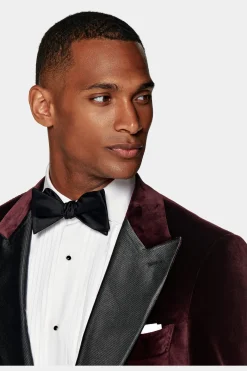 SUITSUPPLY Lazio Dinnerjackett Burgunderrot-Männlich Dinnerjacketts