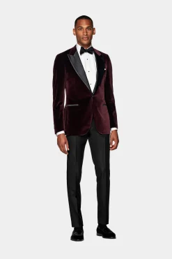 SUITSUPPLY Lazio Dinnerjackett Burgunderrot-Männlich Dinnerjacketts