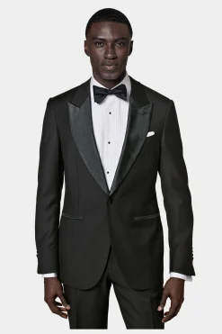 SUITSUPPLY Lazio Dinnerjackett Schwarz-Männlich Dinnerjacketts