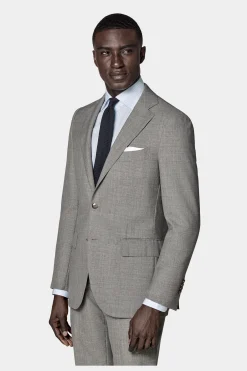 SUITSUPPLY Lazio Ganzjahresanzug Hellgrau-Männlich Business Anzüge