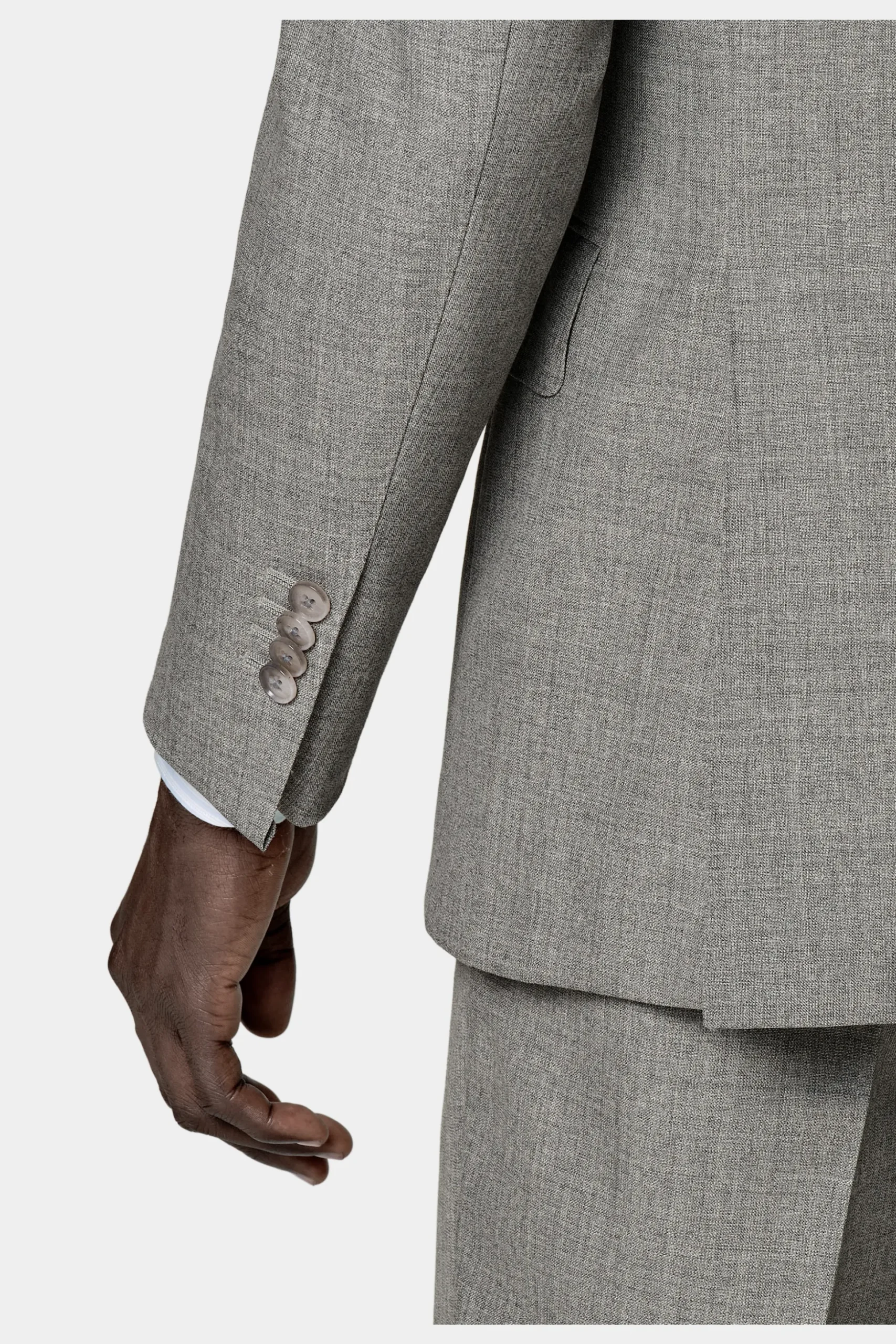 SUITSUPPLY Lazio Ganzjahresanzug Hellgrau-Männlich Business Anzüge
