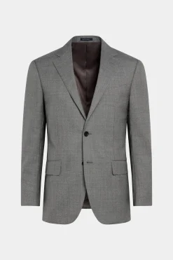 SUITSUPPLY Lazio Ganzjahresanzug Mittelgrau-Männlich Business Anzüge