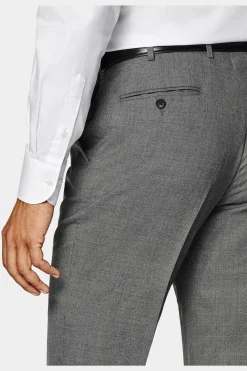 SUITSUPPLY Lazio Ganzjahresanzug Mittelgrau-Männlich Business Anzüge