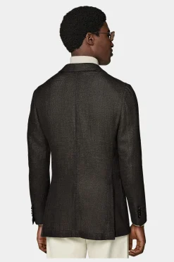 SUITSUPPLY Lazio Sakko Dunkelbraun-Männlich Klassische Sakkos