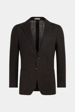 SUITSUPPLY Lazio Sakko Dunkelbraun-Männlich Klassische Sakkos