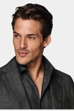 SUITSUPPLY Lazio Sakko Dunkelgrau-Männlich Klassische Sakkos