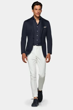SUITSUPPLY Lazio Sakko Navy-Männlich Klassische Sakkos