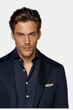 SUITSUPPLY Lazio Sakko Navy-Männlich Klassische Sakkos