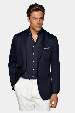 SUITSUPPLY Lazio Sakko Navy-Männlich Klassische Sakkos