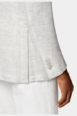 SUITSUPPLY Lazio Sakko Off-White-Männlich Klassische Sakkos