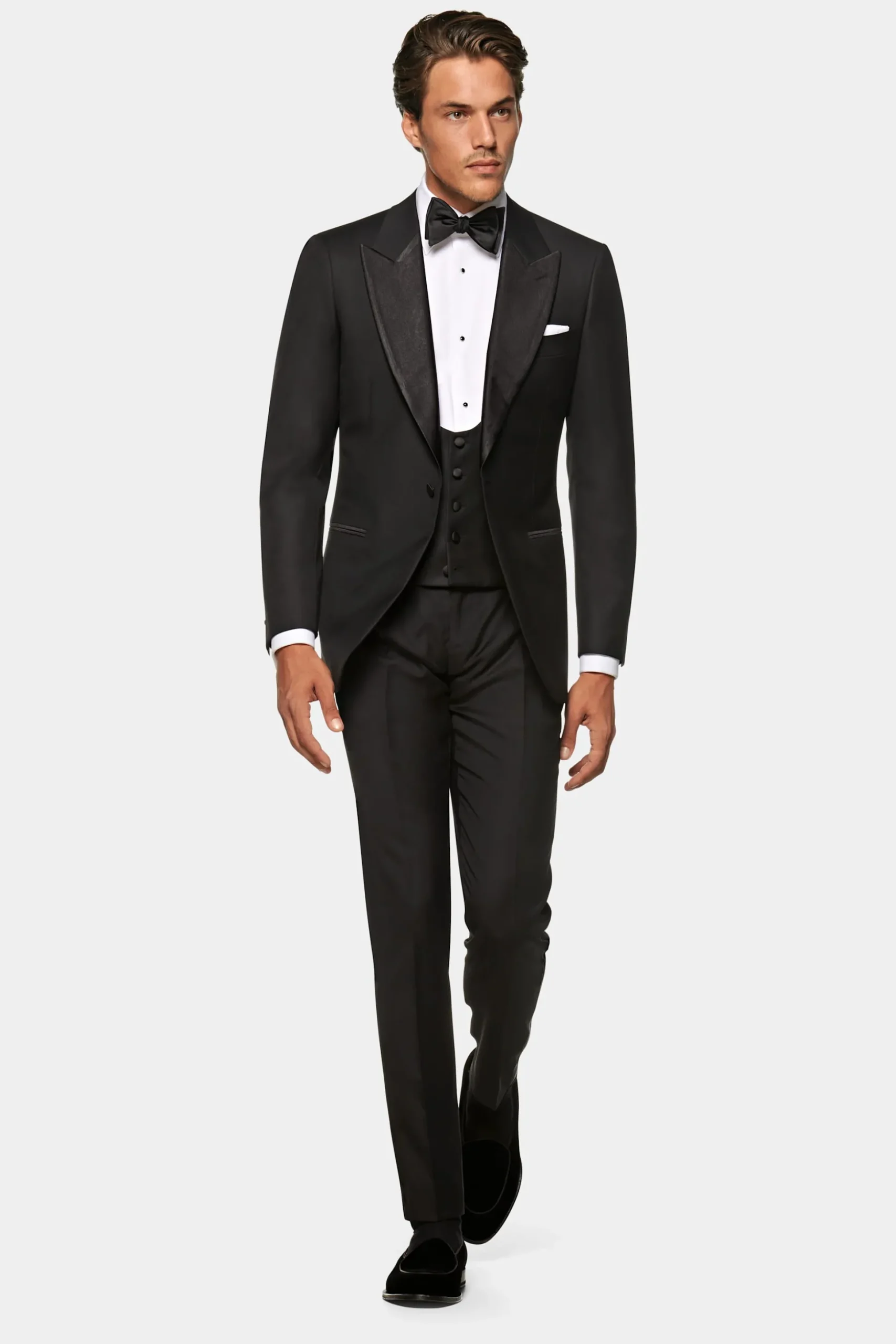 SUITSUPPLY Lazio Smoking Dreiteiler Schwarz-Männlich Smokings