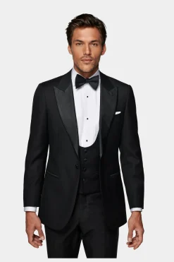 SUITSUPPLY Lazio Smoking Dreiteiler Schwarz-Männlich Smokings