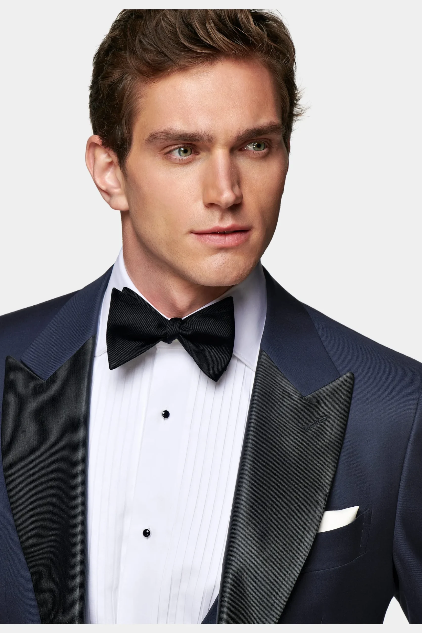 SUITSUPPLY Lazio Smoking Dreiteiler Mittelblau-Männlich Smokings