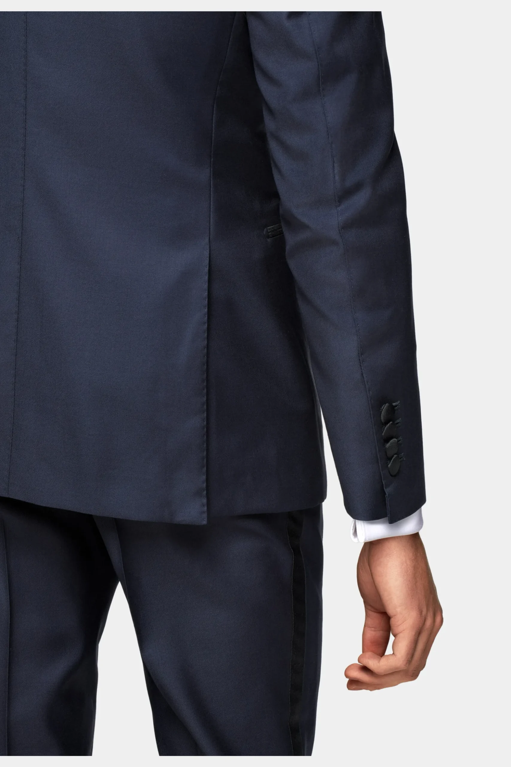 SUITSUPPLY Lazio Smoking Dreiteiler Mittelblau-Männlich Smokings