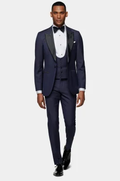 SUITSUPPLY Lazio Smoking Dreiteiler Navy-Männlich Smokings