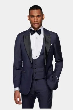 SUITSUPPLY Lazio Smoking Dreiteiler Navy-Männlich Smokings