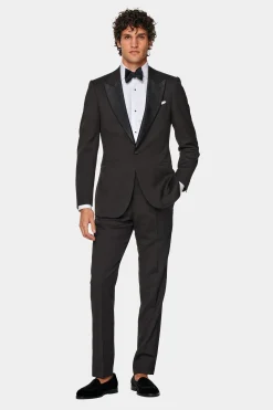 SUITSUPPLY Lazio Smoking Dunkelbraun-Männlich Smokings