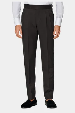 SUITSUPPLY Lazio Smoking Dunkelbraun-Männlich Smokings