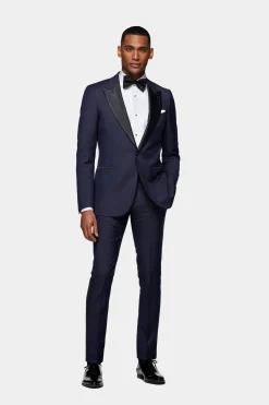 SUITSUPPLY Lazio Smoking Navy-Männlich Smokings