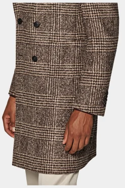SUITSUPPLY Mantel Braun-Männlich Elegante Mäntel