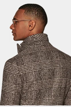 SUITSUPPLY Mantel Braun-Männlich Elegante Mäntel