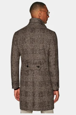 SUITSUPPLY Mantel Braun-Männlich Elegante Mäntel