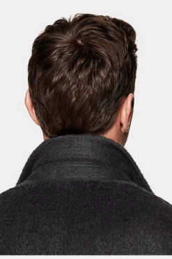 SUITSUPPLY Mantel Dunkelgrau Gürtel-Männlich Elegante Mäntel