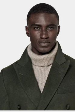 SUITSUPPLY Mantel Grün-Männlich Elegante Mäntel