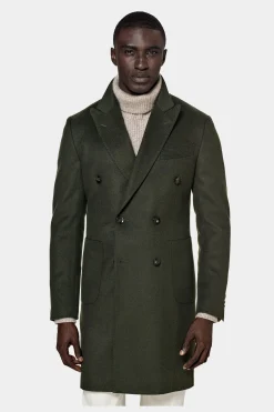 SUITSUPPLY Mantel Grün-Männlich Elegante Mäntel