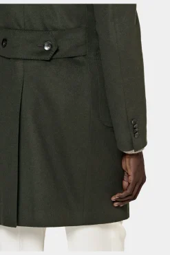 SUITSUPPLY Mantel Grün-Männlich Elegante Mäntel