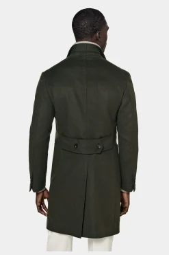 SUITSUPPLY Mantel Grün-Männlich Elegante Mäntel