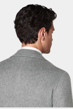SUITSUPPLY Mantel Hellgrau-Männlich Elegante Mäntel