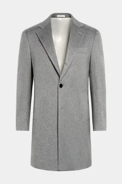 SUITSUPPLY Mantel Hellgrau-Männlich Elegante Mäntel