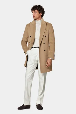 SUITSUPPLY Mantel Mittelbraun-Männlich Elegante Mäntel