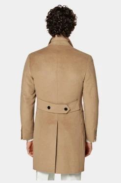 SUITSUPPLY Mantel Mittelbraun-Männlich Elegante Mäntel