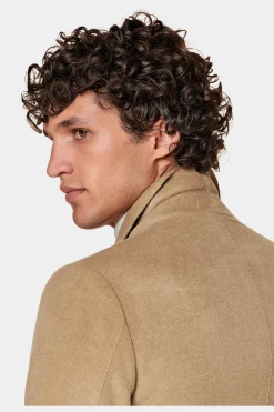 SUITSUPPLY Mantel Mittelbraun-Männlich Elegante Mäntel
