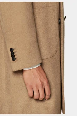 SUITSUPPLY Mantel Mittelbraun-Männlich Elegante Mäntel