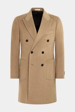 SUITSUPPLY Mantel Mittelbraun-Männlich Elegante Mäntel