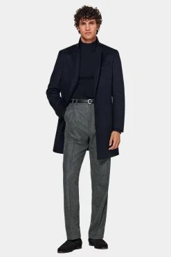 SUITSUPPLY Mantel Navy-Männlich Elegante Mäntel