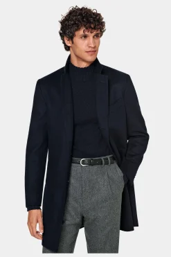 SUITSUPPLY Mantel Navy-Männlich Elegante Mäntel