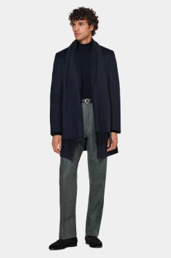SUITSUPPLY Mantel Navy-Männlich Elegante Mäntel