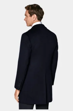 SUITSUPPLY Mantel Navy-Männlich Elegante Mäntel