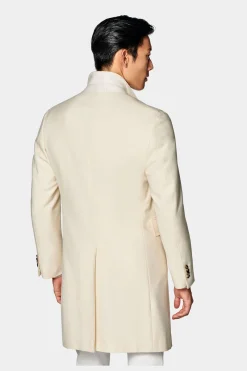 SUITSUPPLY Mantel Off-White-Männlich Elegante Mäntel