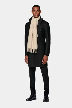 SUITSUPPLY Mantel Schwarz-Männlich Elegante Mäntel