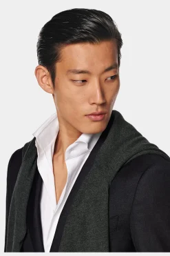 SUITSUPPLY Napoli Ganzjahresanzug Dunkelgrau-Männlich Business Anzüge
