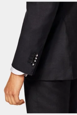 SUITSUPPLY Napoli Ganzjahresanzug Dunkelgrau-Männlich Business Anzüge
