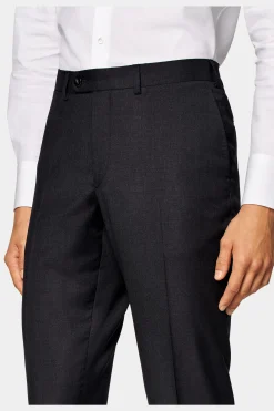 SUITSUPPLY Napoli Ganzjahresanzug Dunkelgrau-Männlich Business Anzüge