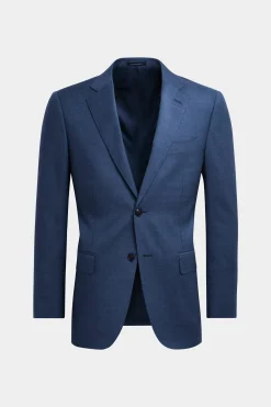 SUITSUPPLY Napoli Ganzjahresanzug Mittelblau-Männlich Business Anzüge
